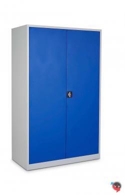 Stahl-Aktenschrank - Stahlschrank - Werkzeugschrank - 92 x 50  x 195 cm - blaue Türen - extra tief 50 cm - Lieferzeit sofort- Preishammer  ! 